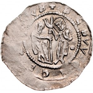 Władysław II 1140-1174, Denar, Av.: Biskup i wierny, Rv.: Rycerz i święty.