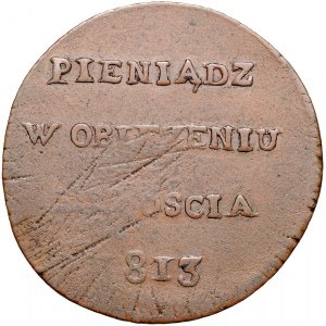 Monety z oblężenia Zamościa, 6 groszy 1813, Zamość.
