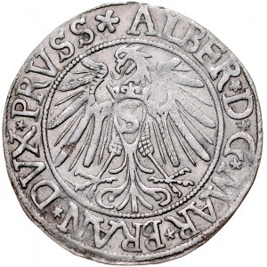 Prusy Książęce, Albrecht Hohenzollern 1525-1568, Grosz 1538, Królewiec.