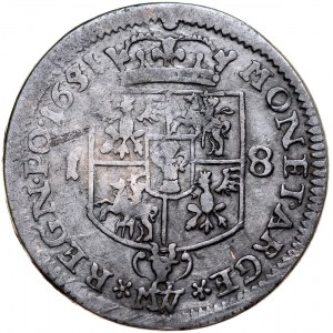 Jan II Kazimierz 1649-1668, Ort 1651 *MW*, Wschowa.