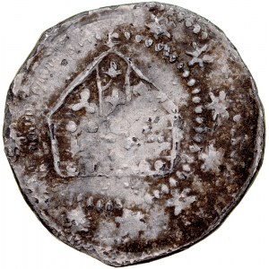 Księstwo Nyskie, Jan III Romka 1292-1301, Kwartnik, Nysa, Av.: Głowa Św. Jana, Rv.: Infuła.