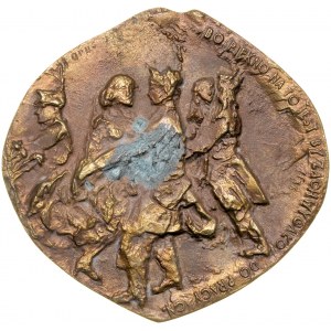Medal autorstwa Józefa Stasińskiego poświęcony II Ogólnopolskiemu Przeglądowi Dorobku Kultury Wsi Polskiej, Gorzów-Przytoczna 1979, Opus 997.