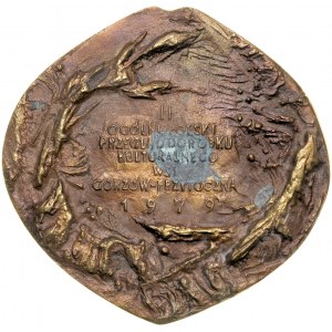 Medal autorstwa Józefa Stasińskiego poświęcony II Ogólnopolskiemu Przeglądowi Dorobku Kultury Wsi Polskiej, Gorzów-Przytoczna 1979, Opus 997.