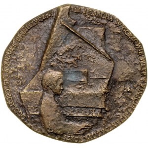 Medaille von Józef Stasiński, 1985, gewidmet dem Nationalen Klavierwettbewerb von J.S. Bach in Gorzów Wielkopolski, Opus 1229.