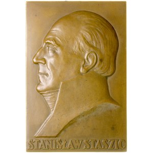 Plakieta autorstwa Aumillera z 1926 roku, poświęcona Stanisławowi Staszicowi. R.