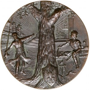 Medal autorstwa Wiesława Zarzyckiego z 1894 roku poświęcony 100 rocznicy Insurekcji Kościuszkowskiej