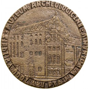 Gegossene Medaille aus dem Jahr 1981, herausgegeben anlässlich des 20-jährigen Bestehens der Numismatischen Sektion des PTAiN in Poznan.