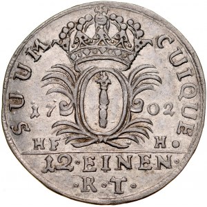 Prusy, Fryderyk I 1701-1713, 1/12 talara 1702, Magdeburg.