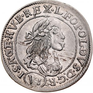 Węgry, Leopold I 1657-1705, VI krajcarów 1672, Kremnica.