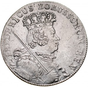 Prusy, Fryderyk II 1740-1786, 18 krajcarów 1756 B, Breslau.