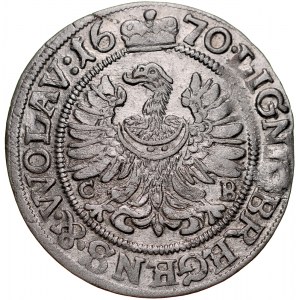 Śląsk, Księstwo Legnicko-Brzesko-Wołowskie, Chrystian 1639-1672, 3 krajcary 1670, Brzeg.