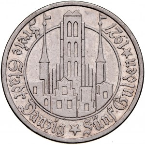 WMG, 5 guldenów 1927, Kościół Mariacki, Berlin.