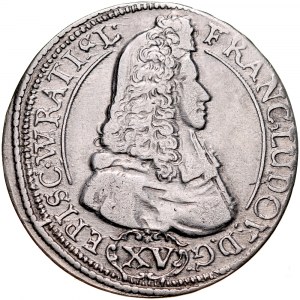 Śląsk, Księstwo Nyskie Biskupów Wrocławskich, Franciszek Ludwik von Pfalz-Neuburg 1683-1732, XV krajcarów 1694, Nysa.