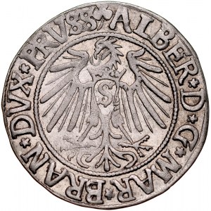 Prusy Książęce, Albrecht Hohenzollern 1525-1568, Grosz 1541, Królewiec.