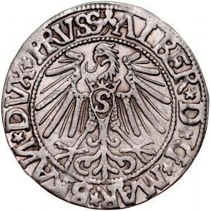 Prusy Książęce, Albrecht Hohenzollern 1525-1568, Grosz 1544, Królewiec.