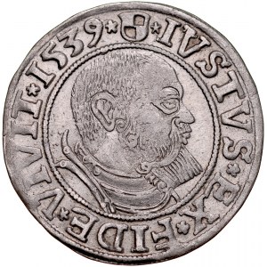 Prusy Książęce, Albrecht Hohenzollern 1525-1568, Grosz 1539, Królewiec.