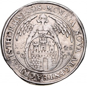 Władysław IV 1632-1648, Talar 1645, Toruń. RRR.