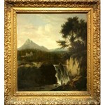 Malarz Nieokreślony, XVIII Wiek, Włochy Lub Płd. Niemcy, Pejzaż z wodospadem