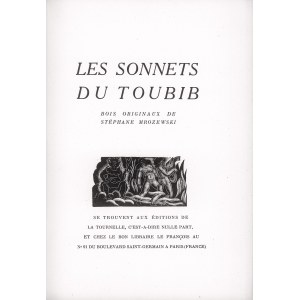 Mrożewski Stefan, Les sonnets du Toubib. Bois originaux de Stephane Mrozewski, 1946