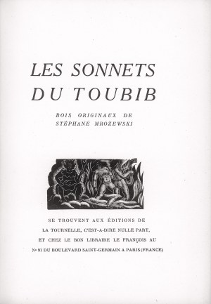 Mrożewski Stefan, Les sonnets du Toubib. Bois originaux de Stephane Mrozewski, 1946