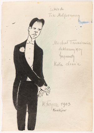 Karol Frycz, Michał Tarasiewicz deklamujący fragmenty „Króla Leara”, 1903