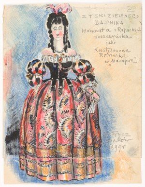Karol Frycz, Honorata Leszczyńska w sztuce “Mazepa” J. Słowackiego, 1899
