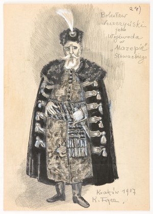 Karol Frycz, Bolesław Leszczyński jako Wojewoda w „Mazepie” Juliusza Słowackiego, 1907