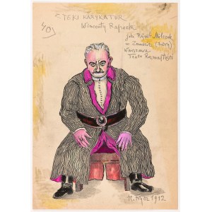 Karol Frycz, Wincenty Rapacki jako Rejent Milczek w “Zemście”, A. Fredry, 1912