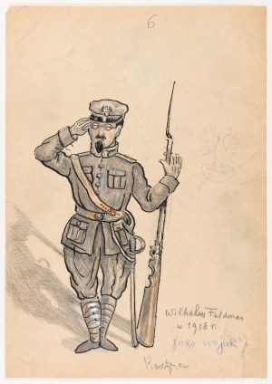Karol Frycz, Wilhelm Feldman jako wojak, 1918