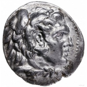 tetradrachma, Mytilene lub Colophon; Aw: Głowa Herakles...