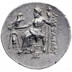 tetradrachma ok. 275-270 pne, Pella ?; Aw: Głowa Herakl...