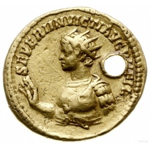 aureus 200, Rzym; Aw: Popiersie Gety w prawo, napis P S...
