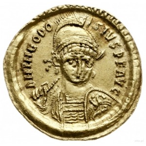 solidus, ok. 430-440, Thessaloniki; Aw: Popiersie cesar...