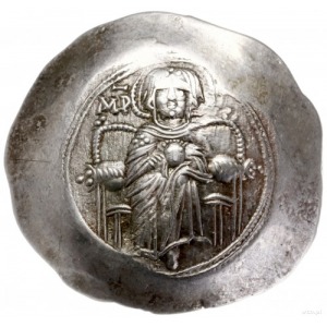 aspron trachy 1185-1195, Konstantynopol; Aw: Maria Dzie...