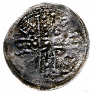 denar ok. 1177-1201; Aw: W 4 polach dwunitkowego krzyża...