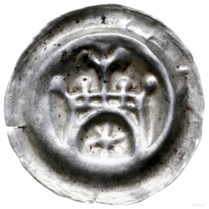 brakteat, ok. 1257-1268; Brama z łukowatym prześwitem i...