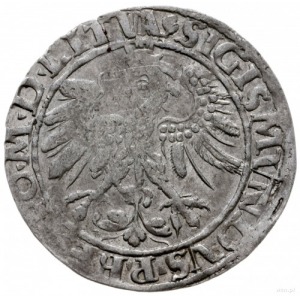 grosz 1535 Wilno; odmiana z literą N pod Pogonią, końcó...