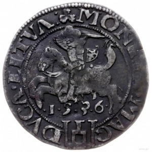 grosz 1536, Wilno; odmiana z literą I pod Pogonią, końc...