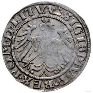 grosz 1536, Wilno; odmiana z literą F pod Pogonią, końc...