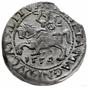 półgrosz 1554, Wilno; Cesnulis-Ivanauskas 4SA51-16 (RR)...