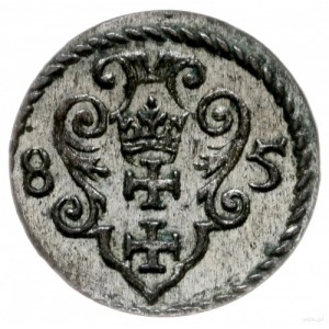 denar 1585, Gdańsk; CNG 126.VII, Tyszkiewicz 2 mk; paty...