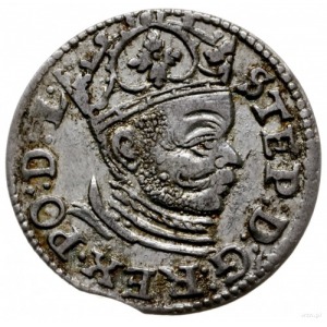 trojak 1585, Ryga; mała głowa króla; Iger R.85.1.k (R),...