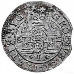 grosz 1582, Ryga; odmiana z końcówką LI; Gerbaszewski 1...