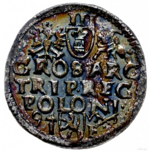 trojak 1594, Poznań; końcówki napisów LI/POLONI; Iger P...