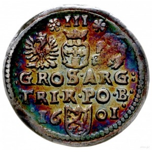 trojak 1601, Bydgoszcz; Iger B.01.1.b/a (R); kolorowa p...