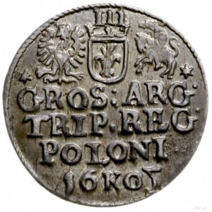 trojak 1605, Kraków; odmiana z cyfrą 5 wyglądającą jak ...