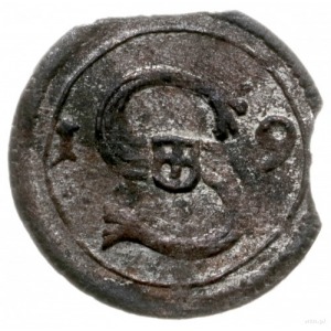 denar 1619, Kraków; H-Cz. 7484 (R6), Kop. 564 (R8), Tys...