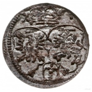 denar 1621, Kraków; Kop. 566 (R4), Tyszkiewicz 6 mk; rz...