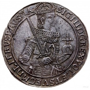 talar 1631, Toruń; Aw: Półpostać króla w prawo i napis ...
