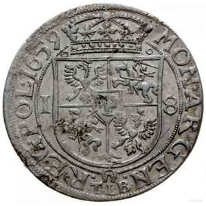 ort 1659 TLB, Kraków; odmiana z herbem Ślepowron pod ta...